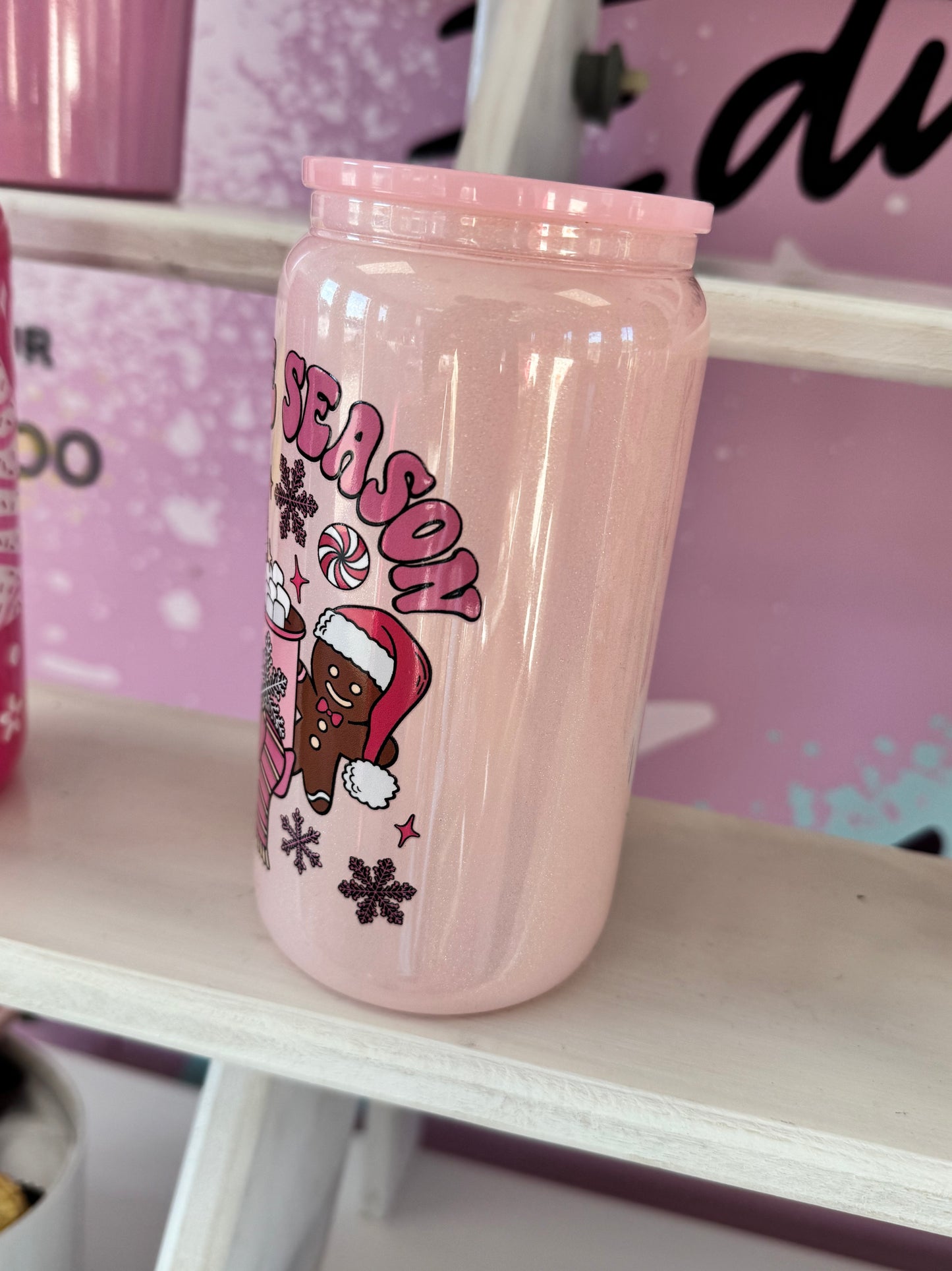 Tis the Season Glass Cup