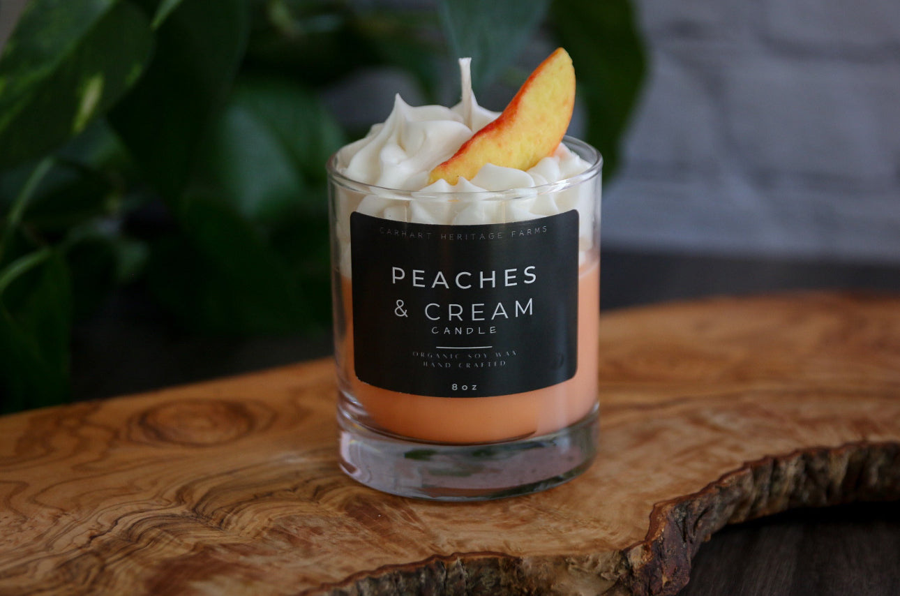 Peaches and Cream Dessert Candle