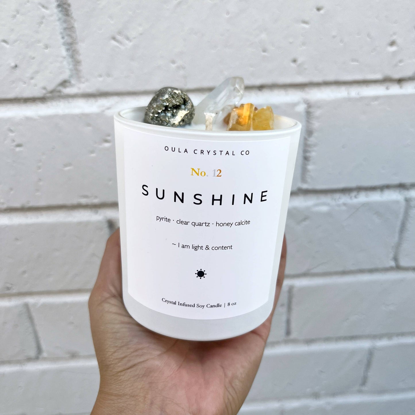 Sunshine Crystal Candle