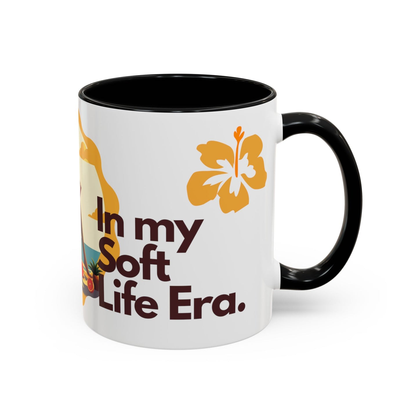 In my Soft Life Era Accent Coffee Mug, 11oz