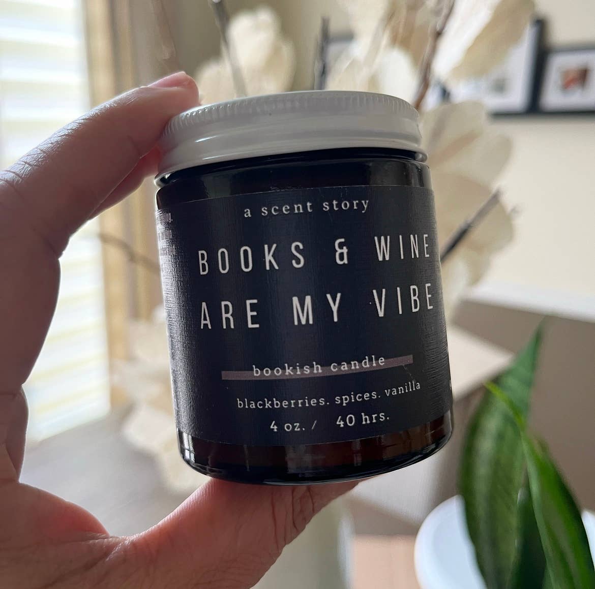 Books and Wine Are My Vibe -  Bookish Candle | Book Themed