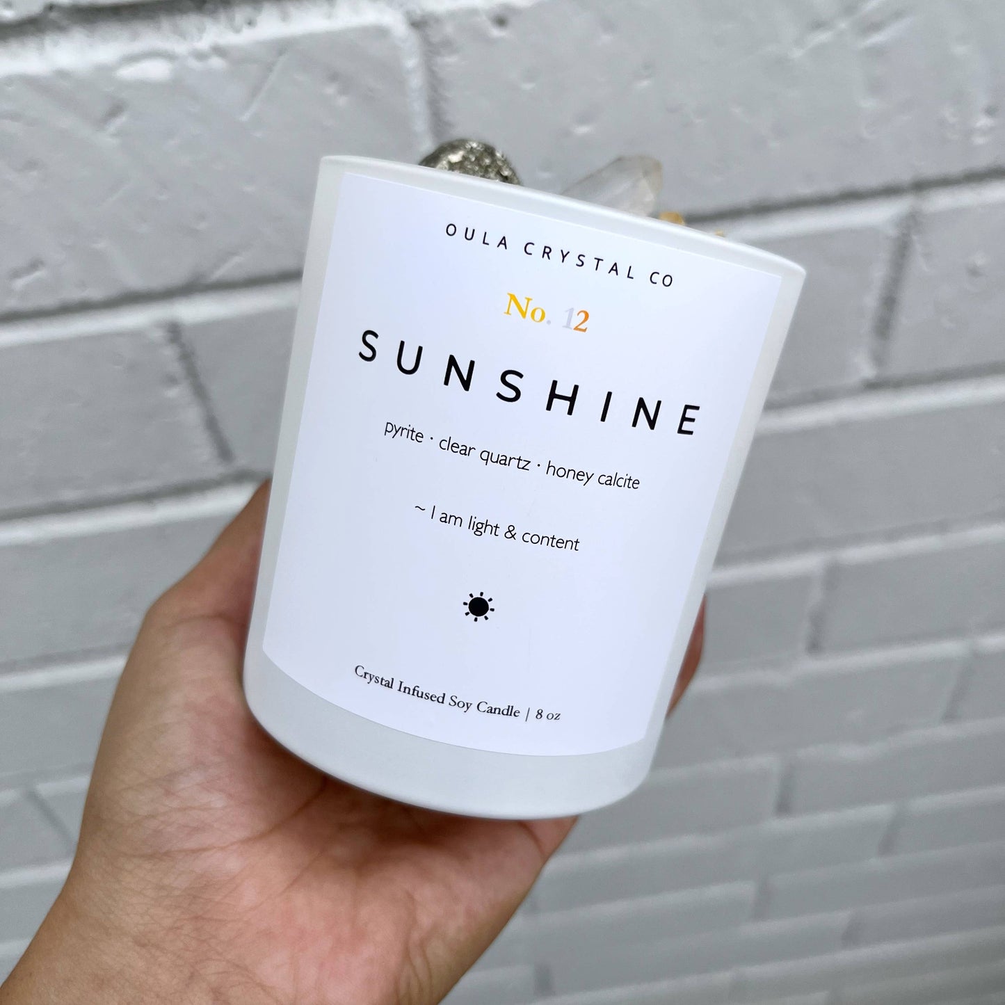 Sunshine Crystal Candle