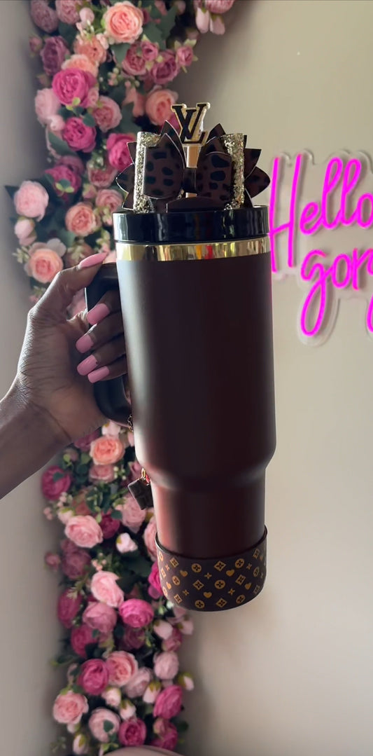 40 oz Chocolate Tumbler LV