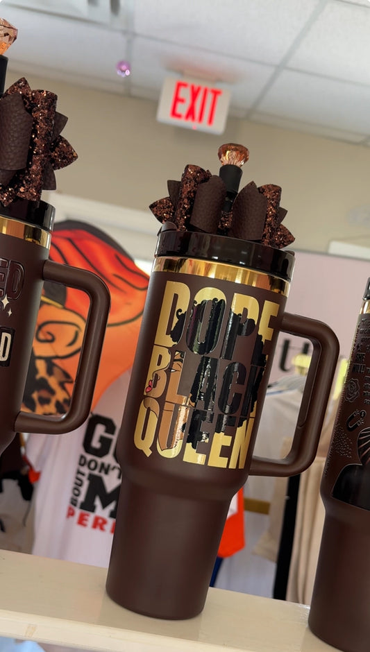 Dope Black Queen 40oz tumbler