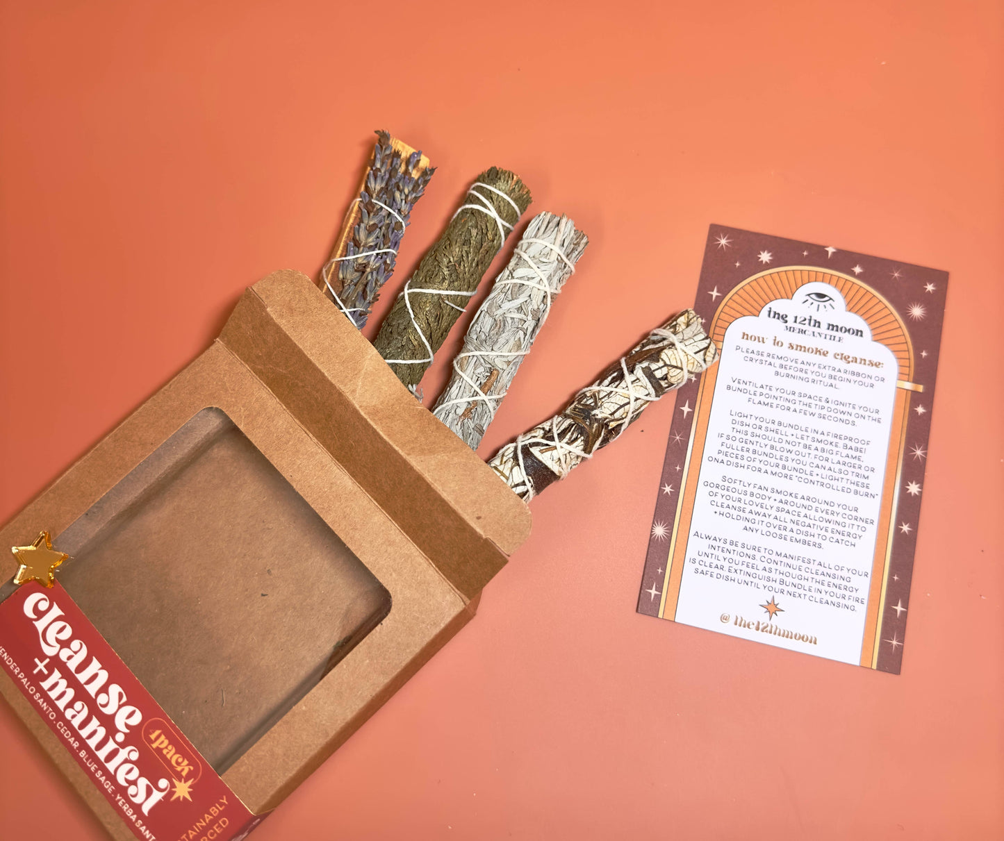 CLEANSE and MANIFEST KIT - Bundle - 4 Pack - Sage Smudge