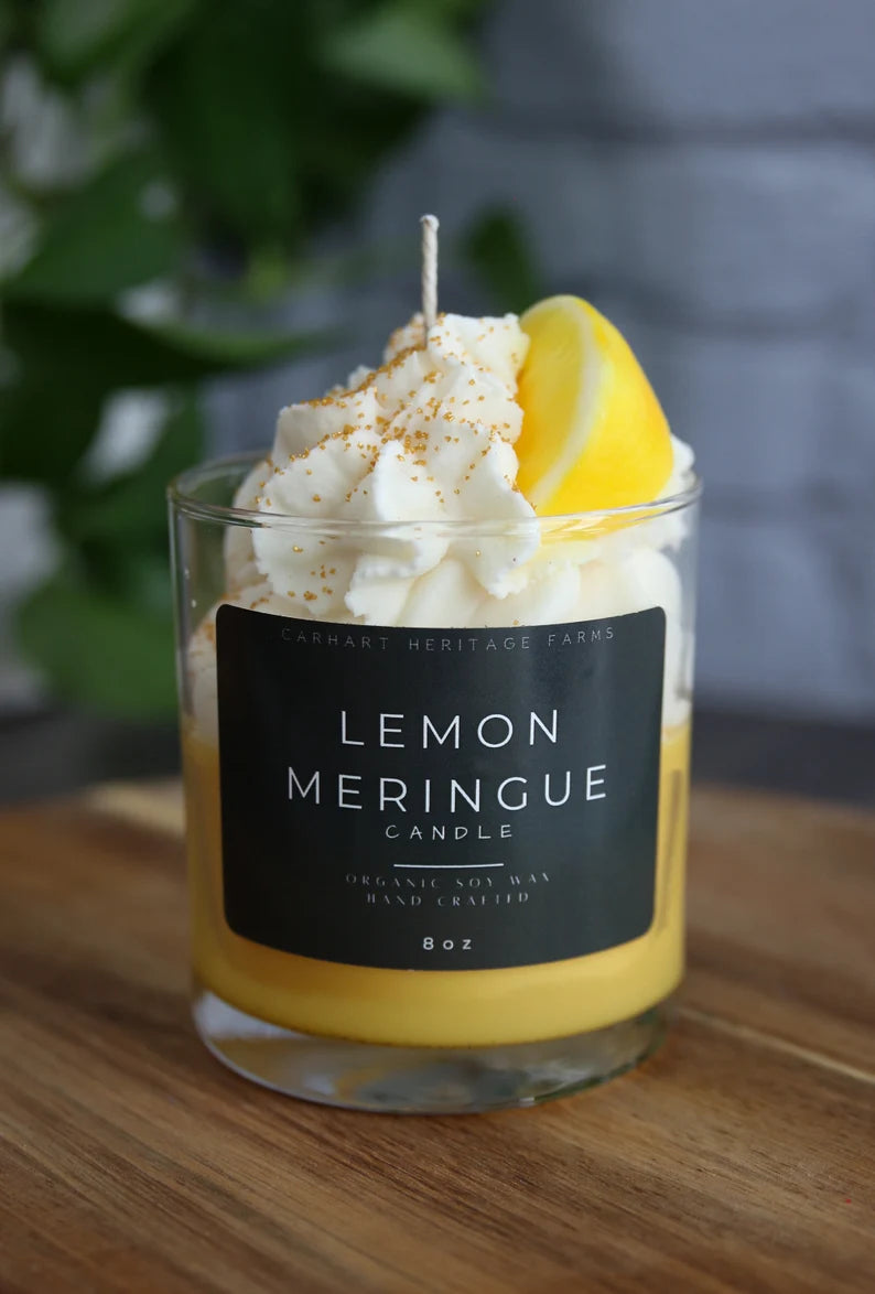 Lemon Meringue Dessert Candle