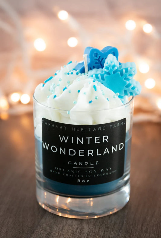 Winter Wonderland Holiday Dessert Candle